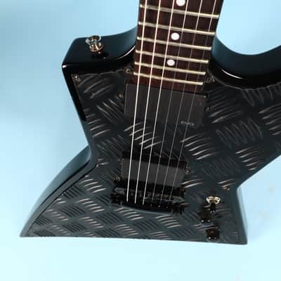2006 LTD ESP Diamond Plate Black EX-400 BD Electric Guitar image 9