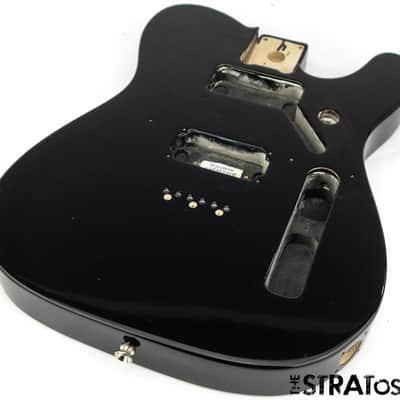 * Fender Standard HH Telecaster Tele BODY Guitar Parts Alder Black #873 image 2