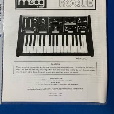 Moog The Rogue Synthesizer Owner's Manual 1981 Herb Deutsch image 7