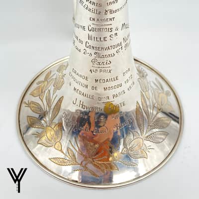 Courtois Levy's Model Cornet 1880s - Silver image 4