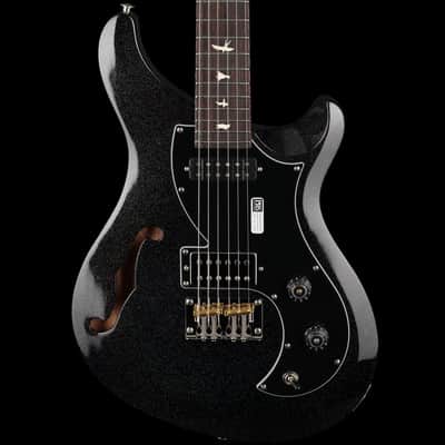 PRS S2 Vela Semi-Hollow, Mahogany Neck in Black Rainbow Holoflake #S2085375 image 1