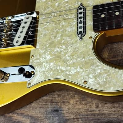 MyDream Partcaster Custom Built - Gold Telecaster Quarter Pound Quarter Sawn image 5