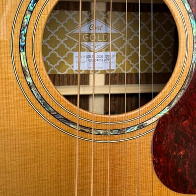 Cort Gold OC6-BO | All-Solid Acoustic  / Electric w/Case image 5