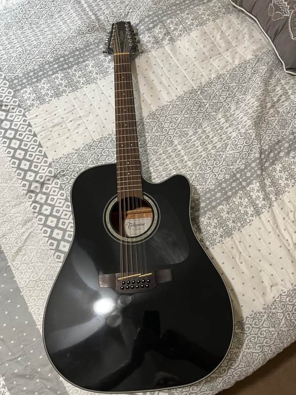 Takamine GD30CE-12 BLK G30 Series 12-String Dreadnought Cutaway Acoustic/Electric Guitar 2010s Gloss Black image 1