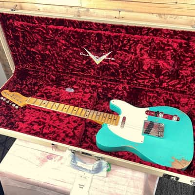 Fender Custom Shop Wildwood 10 1955 Telecaster, Sea Foam Green, 6.7 lbs image 10