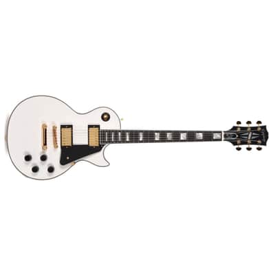Epiphone "Inspired by Gibson Custom Shop" Les Paul Custom Guitar w/Hard Case - Alpine White image 3