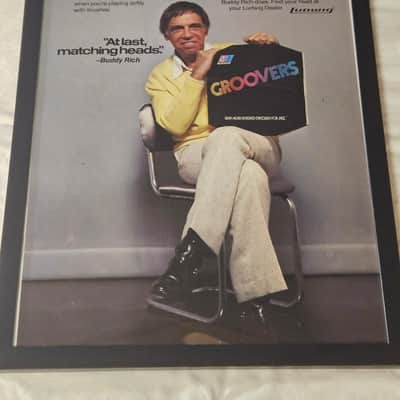 Ludwig Drummers Vintage Ads in Frames from 1980s Modern Drummer Mags image 6