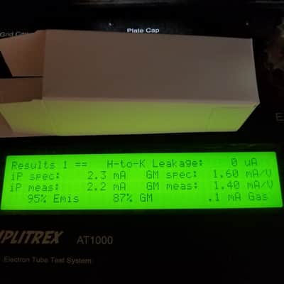 Tung-Sol Matched Pair (2) 6SU7GTY tNOS AT1000 TESTED Vacuum Tubes same date code 173B 6188 dual triode premium 6SL7 1975-1980 image 4