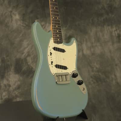 1964 Fender DUO-SONIC II Blue with '66 body CLAY DOTS + L-PLATE + '64 pickups image 7