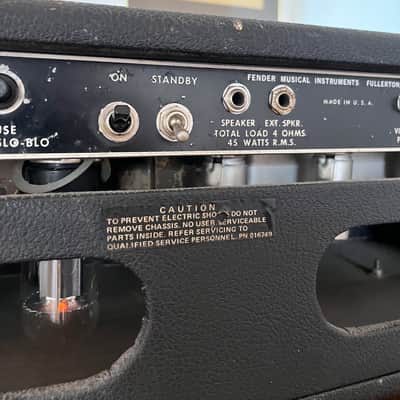 Fender Bandmaster "Drip Edge" 50-Watt 2-Channel Guitar Amp Head 1968 - 1969 - Silverface image 11