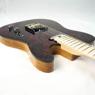 Swisher Handmade 1950 T-Style Electric Guitar 2024 - Merlot Fabric Top image 9