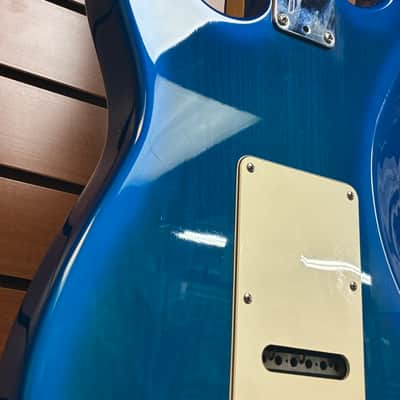 Fender Strat Plus Deluxe with Rosewood Fretboard in Blue Burst 1996 w/OHSC image 9