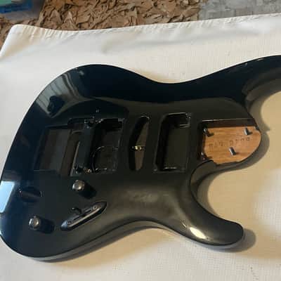1994 Japan Ibanez S540 S Series Mahogany Glossy Black Guitar Body Lo-Pro Edge Tremolo Ready image 2