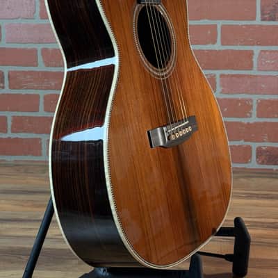 Martin Custom Shop 000-12F Sinker Redwood Top & Wild Grain East Indian Rosewood Acoustic Guitar - Gloss/Satin Neck image 8