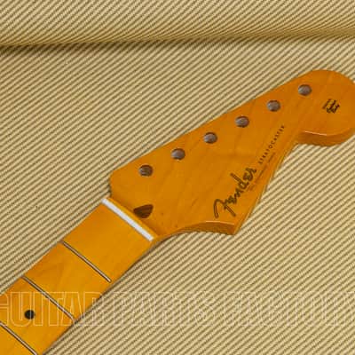 099-0061-921 Fender Classic Series '50S Stratocaster® Maple Guitar Neck 21 Frets, Lacquer Finish, Soft "V" Shape image 3