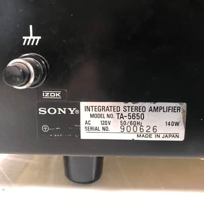 Sony TA-5650 V-FET Integrated Stereo Amplifier image 5