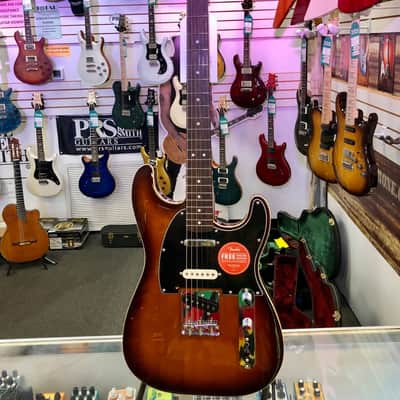 Squier Paranormal Custom Nashville Stratocaster, Laurel Fingerboard, Black Pickguard, Chocolate 2-Color Sunburst image 1