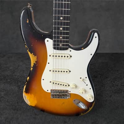 Fender Custom Shop '59 Stratocaster Heavy Relic - Faded/Aged Chocolate 3-Tone Sunburst image 9