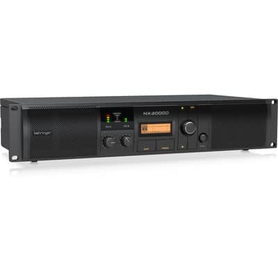 Behringer NX3000D 3000W Ultra-Lightweight Class-D DSP Control Power Amplifier, Bundle with 2x 15' XLR Cable image 5
