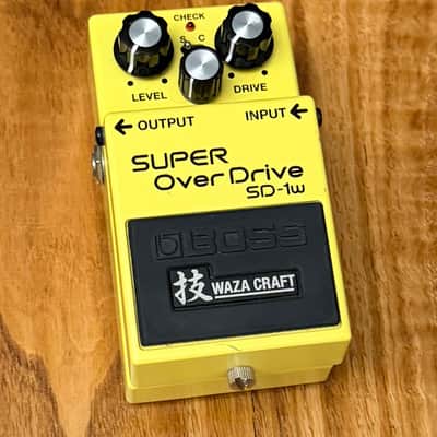 Boss SD-1W Waza Craft Super Overdrive Pedal - Made in Japan, MIJ image 1