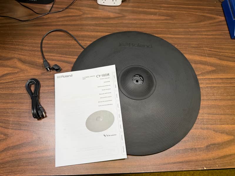 Roland CY-18DR V-Drums Digital Ride Cymbal 18" Triple Zone - Z6I7663 w/USB Cable image 1