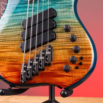 Dingwall Z3 5-String Bass Indigo to Orange Fade image 5