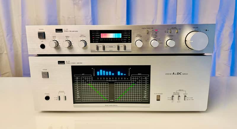 Vintage Sansui ⚡C-77 Pre Amp & B-77 Power Amplifier (60 WPC