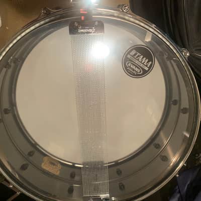 Tama 5x14" KA145N Kenny Aronoff "Trackmaster" Signature Brass Snare Drum 2010s - Engraved Black Nickel Over Brass image 2