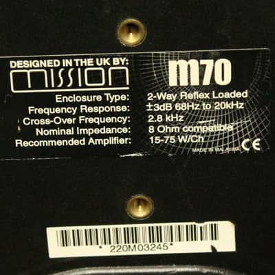 Mission M70 monitor speakers image 6