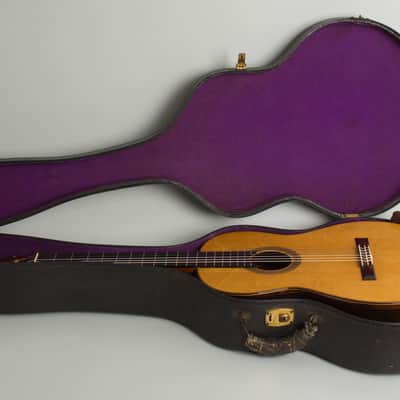 Manuel Velazquez  Classical Guitar (1955), ser. #153, period black hard shell case. image 10