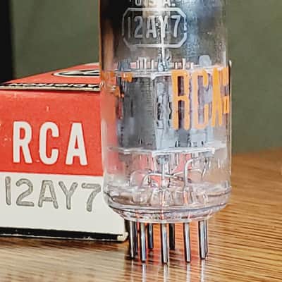 12AY7 RCA NOS/NIB MaxiPreamp2/TV7 tested ( 1 ) tube lot image 1