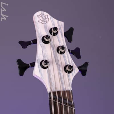 Ibanez BTB865MS 5-String Bass Workshop Transparent White Flat image 7
