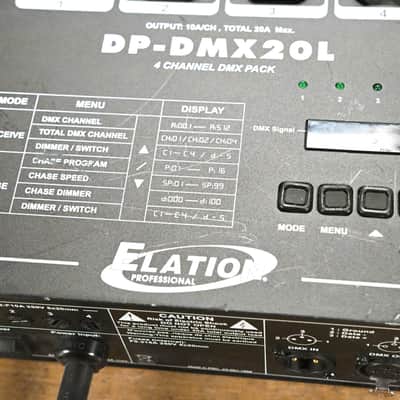 Elation DP-DMX20L 4-Channel DMX Dimmer/Switch Pack CG0137C image 2
