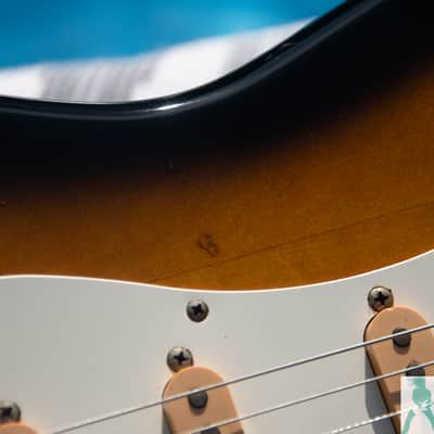 1980's Fender E Serial ST-57 MIJ '57 Stratocaster Reissue circa 1984-1987 - Sunburst - Made in Japan (FujiGen) - Pro Set Up w Perfect Frets/Action/Intonation! image 18