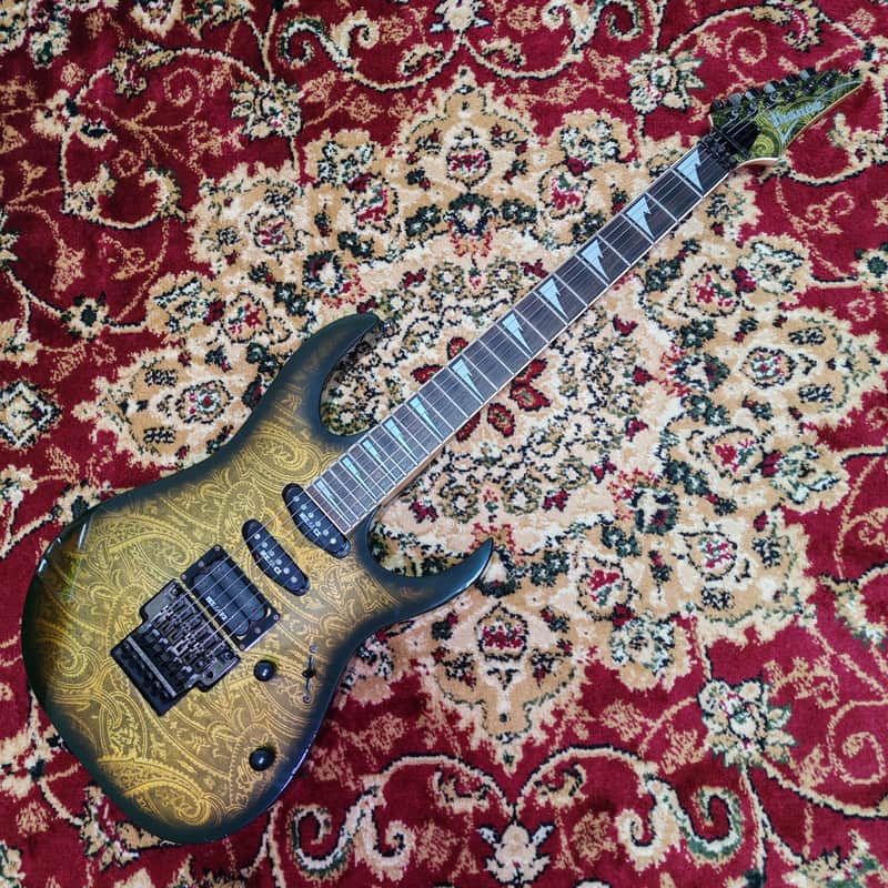 *RARE* 1990 Ibanez RG760 BK-P Black Paisley w/ Matching Headstock, FujiGen Japan MIJ 🔥 image 1