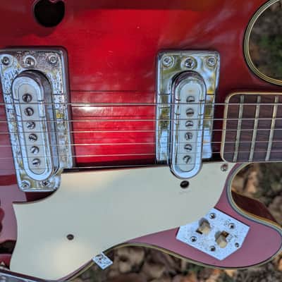 Greco EG-135 Hollowbody Guitar 60s - Cherry Red image 13