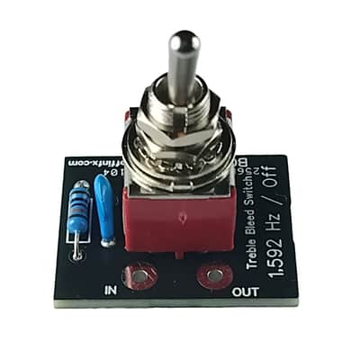 Boffin FX Guitar Treble Bleed Switch 1,592 Hz On/Off - High Output - Black image 3