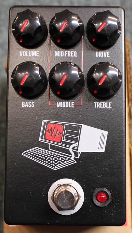 JHS Hard Drive Modern Distortion Guitar Effects Pedal Black w/Box image 1