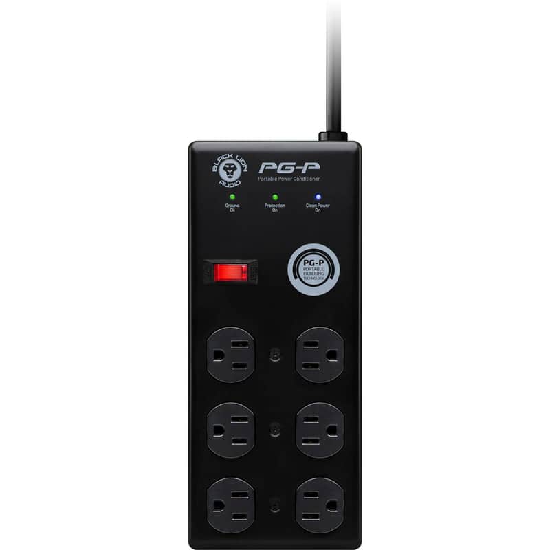 Black Lion Audio PG-P Portable Studio-Grade Power Conditioner & Surge Protector (6 Outlets, 9' Cable) image 1