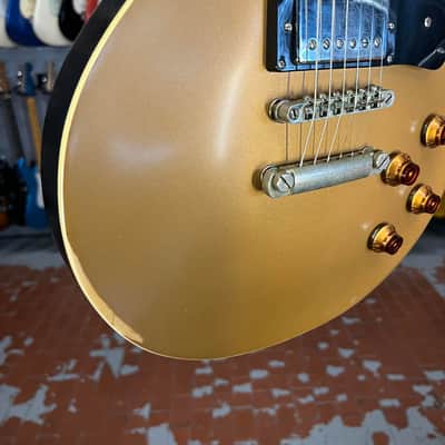 Vintage   V100 Icon Les Paul Jbm Gold Top image 5