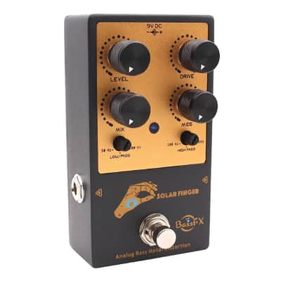 Fanmuzk Solar Finger Bass Pedal Metal Distortion with Low-pass High-pass Control image 4