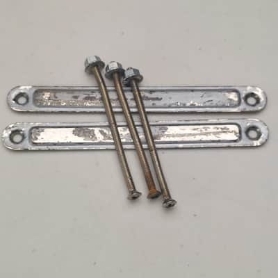 1960's Fender Amplifier Chassis Straps, 3 Screws, and Nuts (M-346) image 1