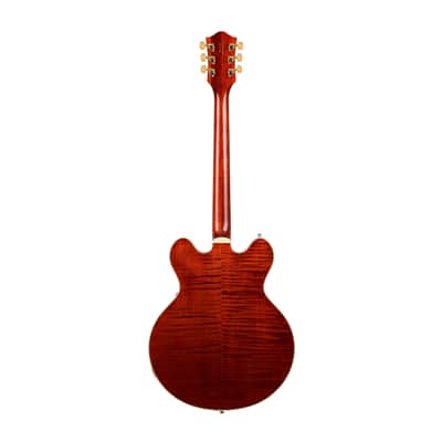 Gretsch Broadkaster LX Figured Center Block Electric Guitar (Bourbon Stain) image 2