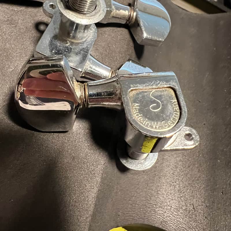 Schaller Made in W Germany 3x3 Chrome Tuners 70s 80s image 1