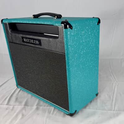 Matchless Unloaded 1x12 Cabinet - Blue Tolex image 3