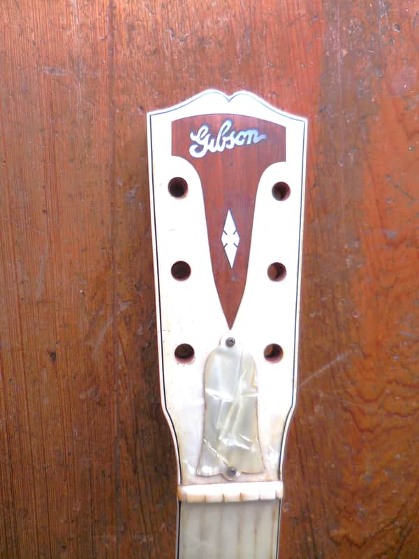 1935 GIBSON CENTURY OF PROGRESS NECK. 100% Orig. Killer Celluloid. Rare. image 1