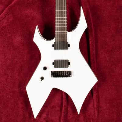 B.C. Rich Warlock Prophecy II with Quad Left Hand - Matte White image 1