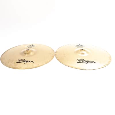 Zildjian 14" A Custom Mastersound Hi-Hats - 1100g Top / 1300g Bottom - Used image 7