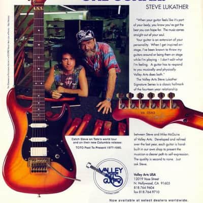 Valley Arts Steve Lukather 1991 - Sunburst Signature Series Limit Editions image 25