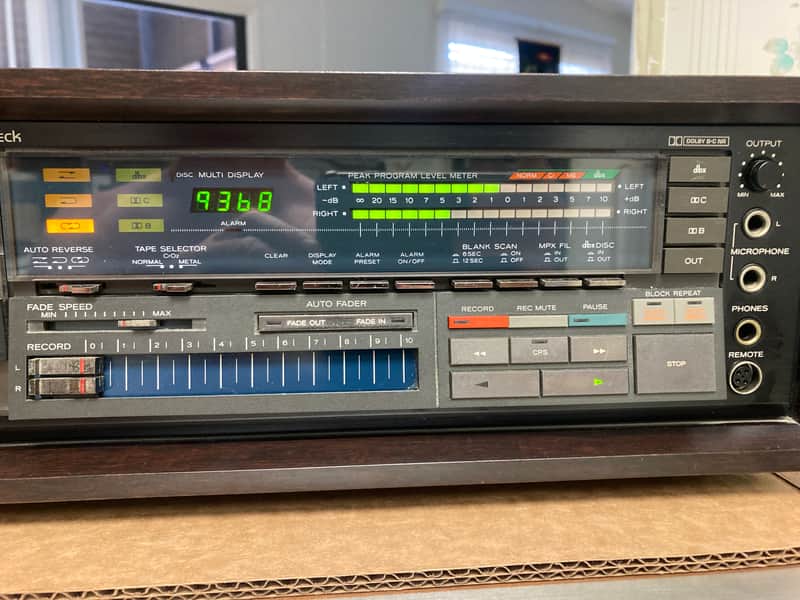 TEAC ステレオカセットデッキ　V-909RX TEAC V-909RX カセットデッキ リアルタイムリバースデッキ